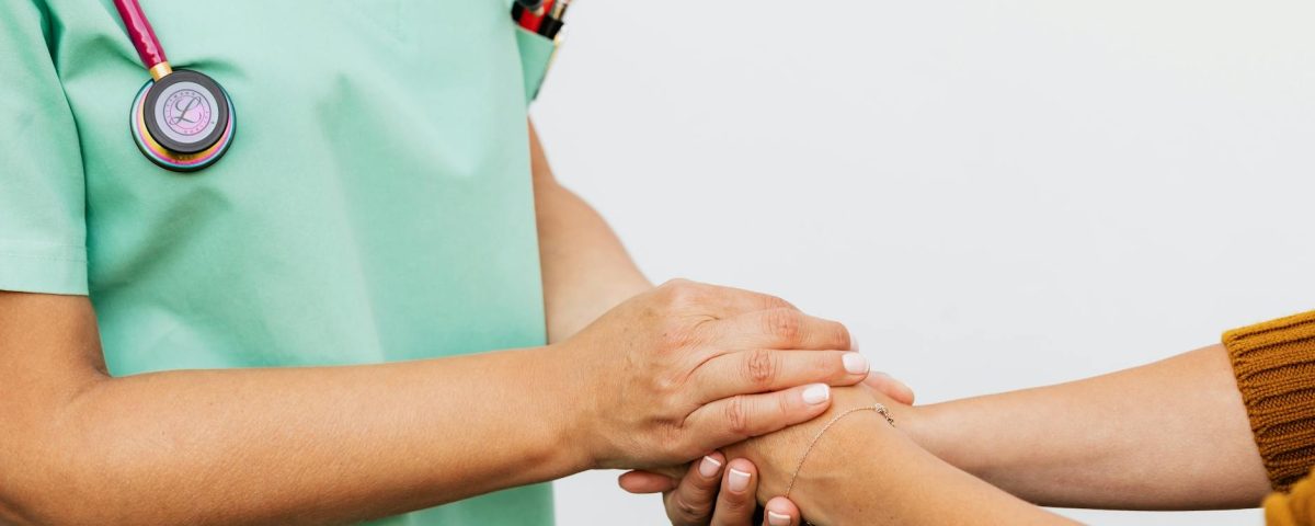a doctor and patient doing handshake