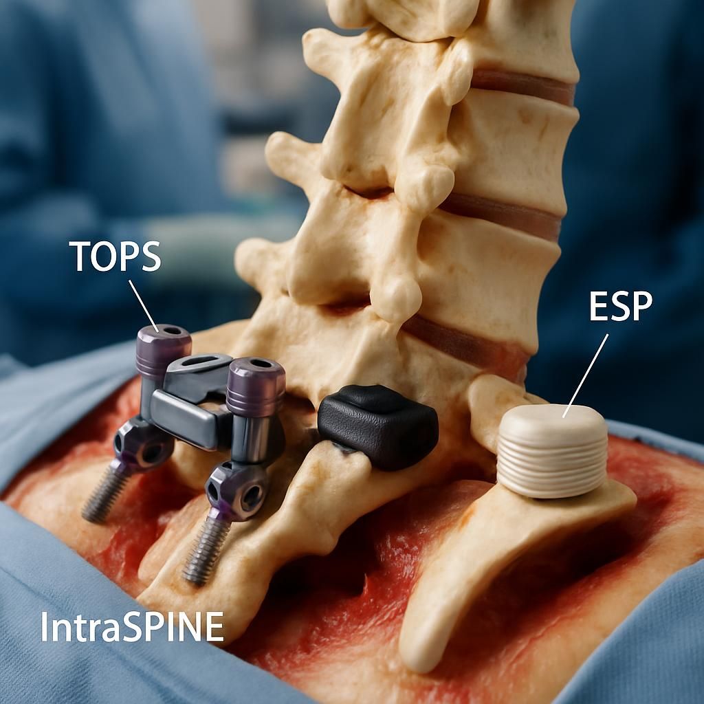 découvrez comment les implants innovants tops™, intraspine® et esp révolutionnent le futur de la chirurgie en apportant des solutions avancées pour des traitements plus efficaces et sécurisés.